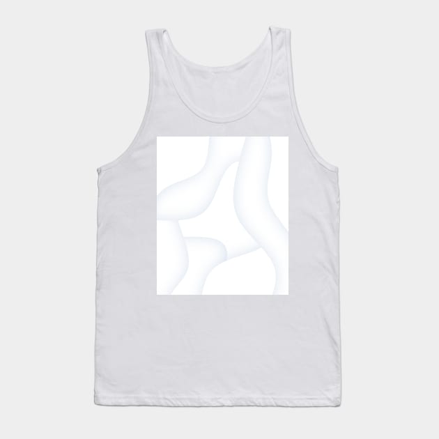 white 3D Tank Top by MouadbStore